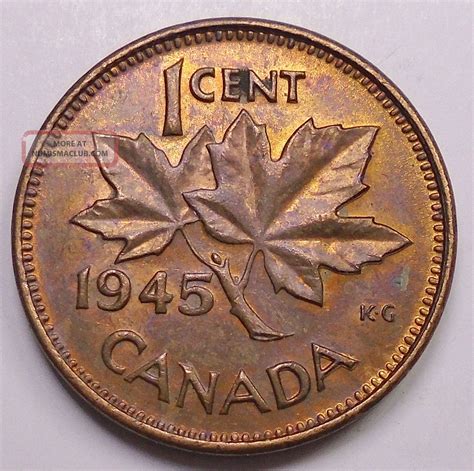 1945 canadian penny worth|1945 50 cent canadian coin.